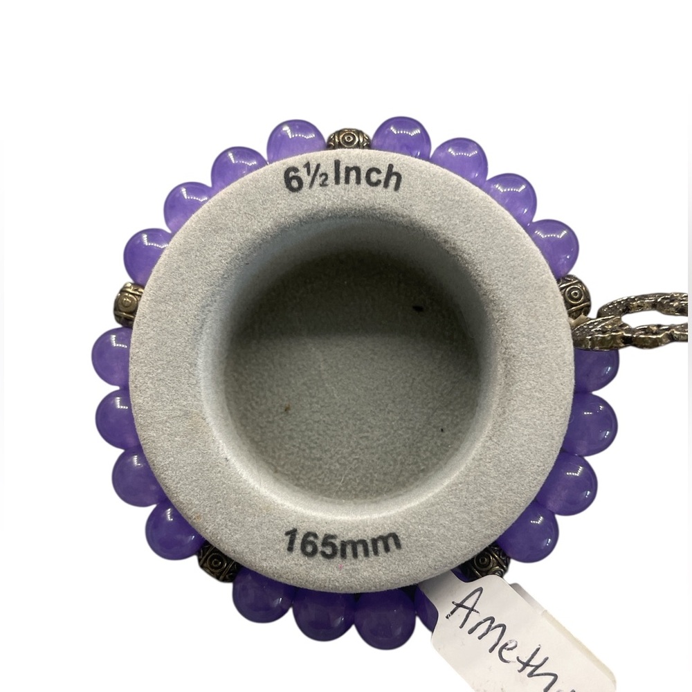 Amethyst, Lilac, purple gemstone bracelet - Picture 5 of 7